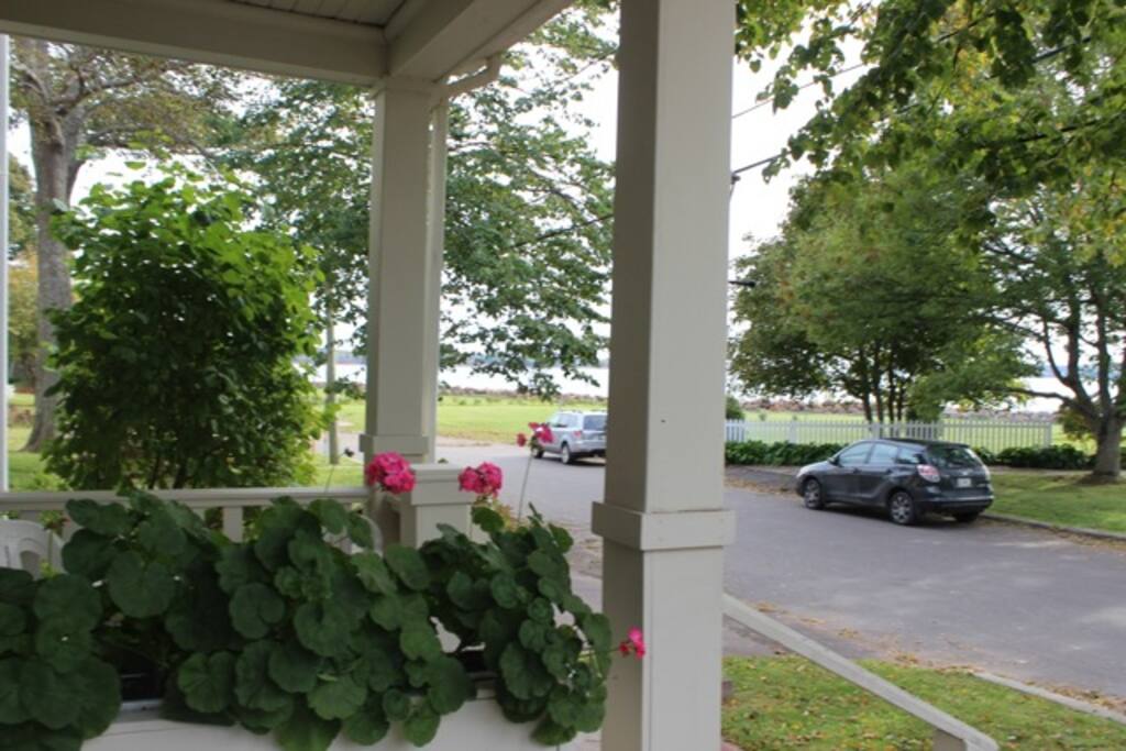 Step out the front door and follow the boardwalk along the waterfront. Beautiful water views from third floor unit.