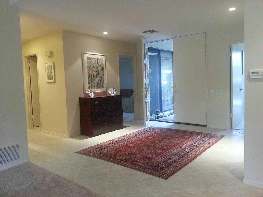 Home's entry way is open and inviting.