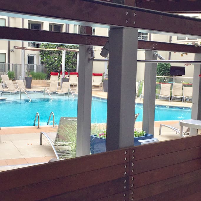 Cabana view from the pool!