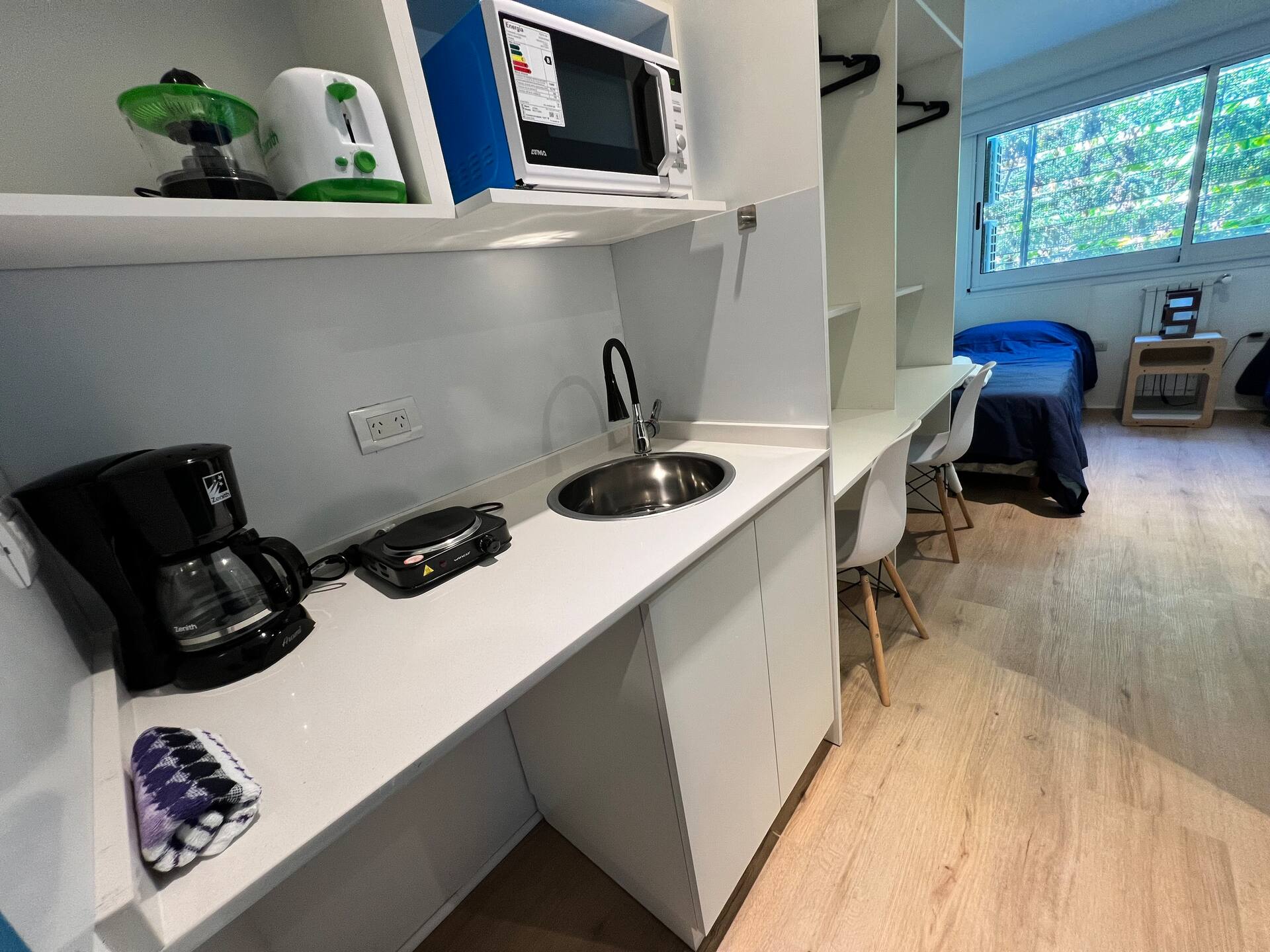 Studio 1 ambiente recién reciclado en Palermo