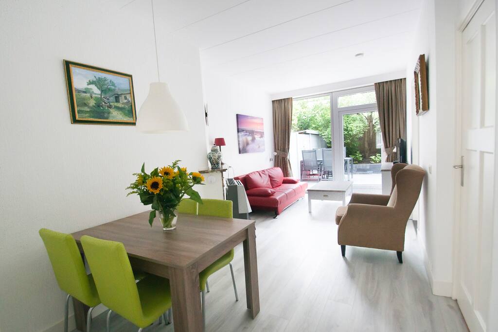 Living room cosily furnished