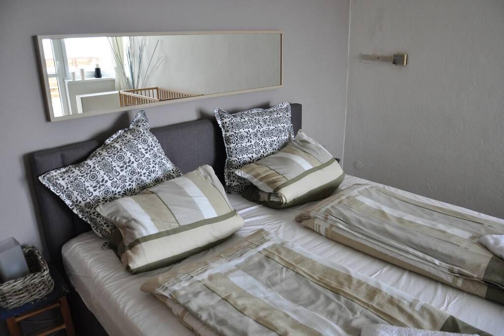 Big bed for two.