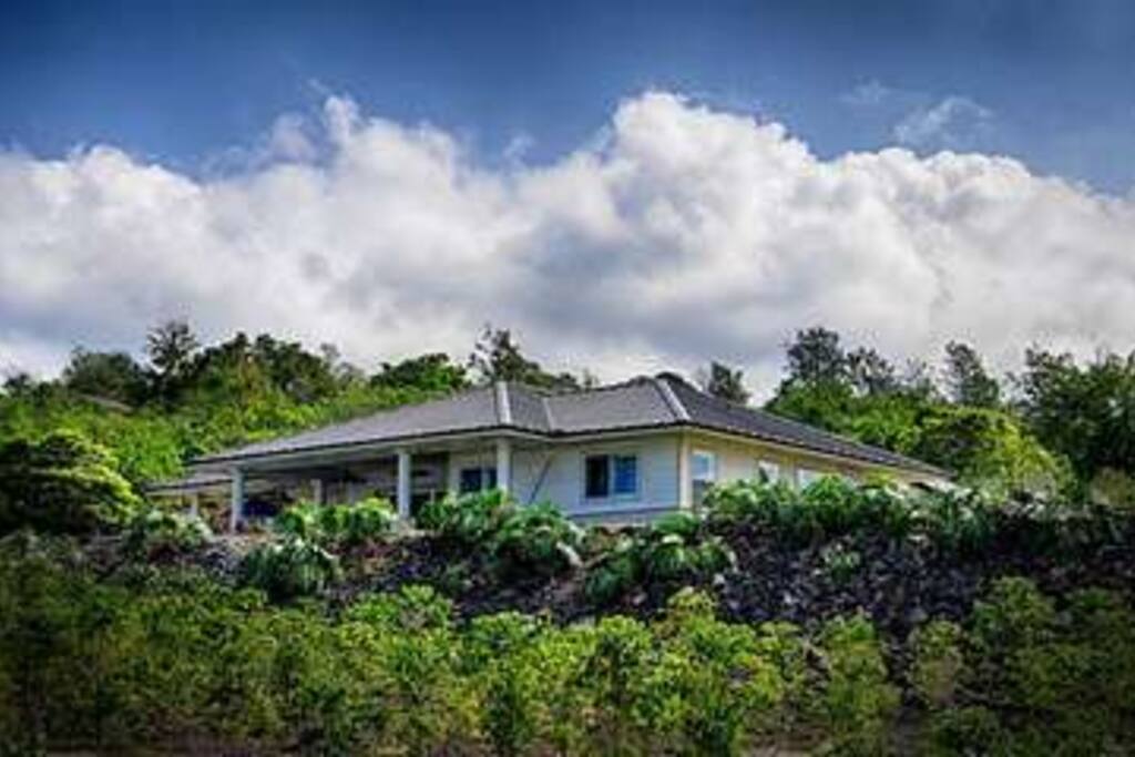 Home perched high above for great views.
