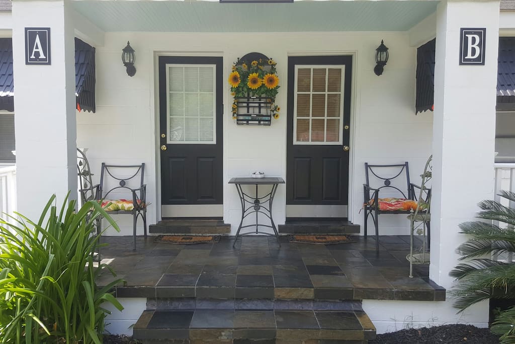 Great Front Porch for Relaxing with BBQ grill