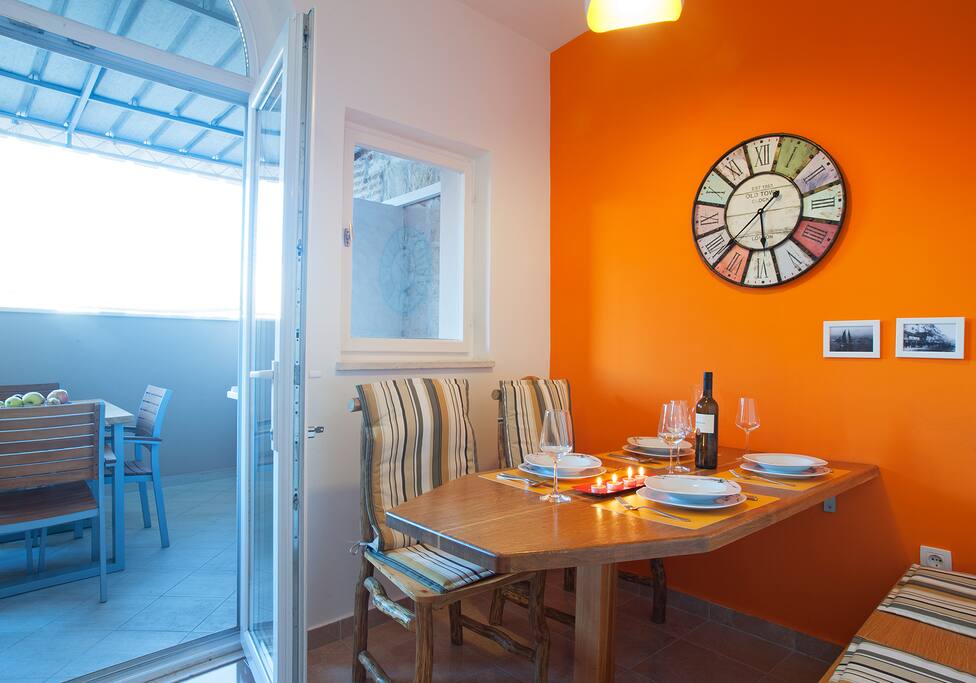 Dining place inside the house.