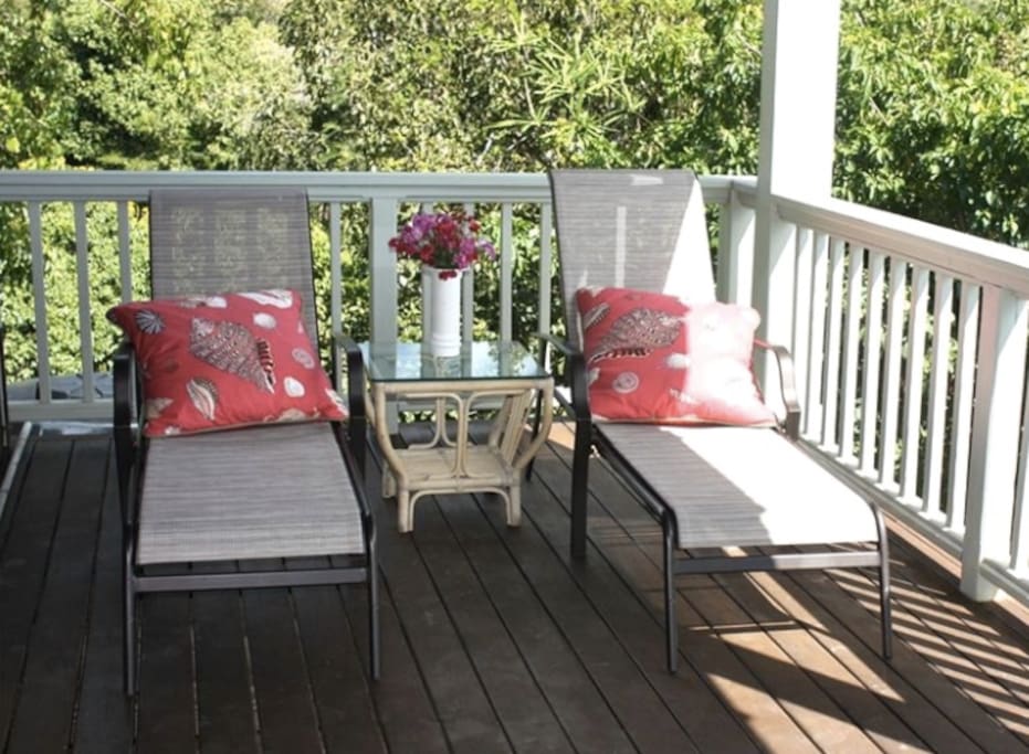 Take an afternoon snooze on a shaded deck.