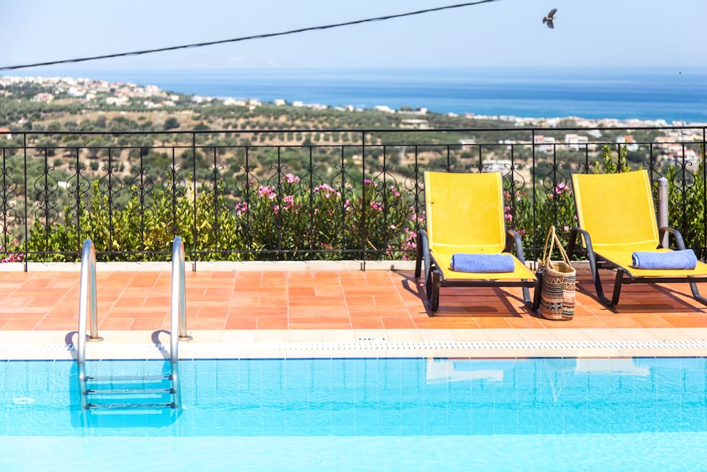 The villa offers stunning, panoramic views