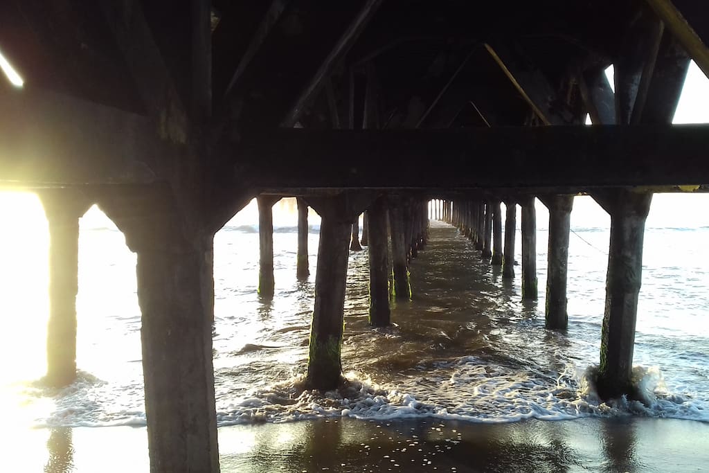 Muelle por la parte de abajo.