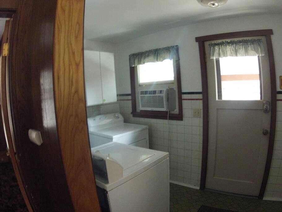 Back entrance to the house through the laundry room.