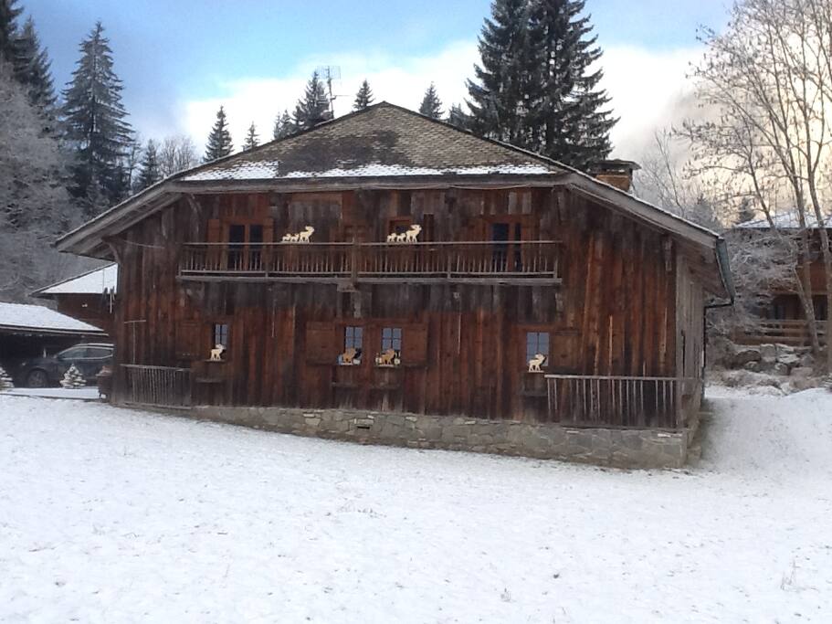 Nous sommes à 10 mn du centre ville en voiture ou navette gratuite en été départ pour des randonnées en montagne du chalet entre autre le point culminent de la région les haut fort 2460m ou beaucoup de randonnée vtt sans utiliser vos vehicule