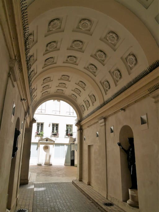 Entrance to the building