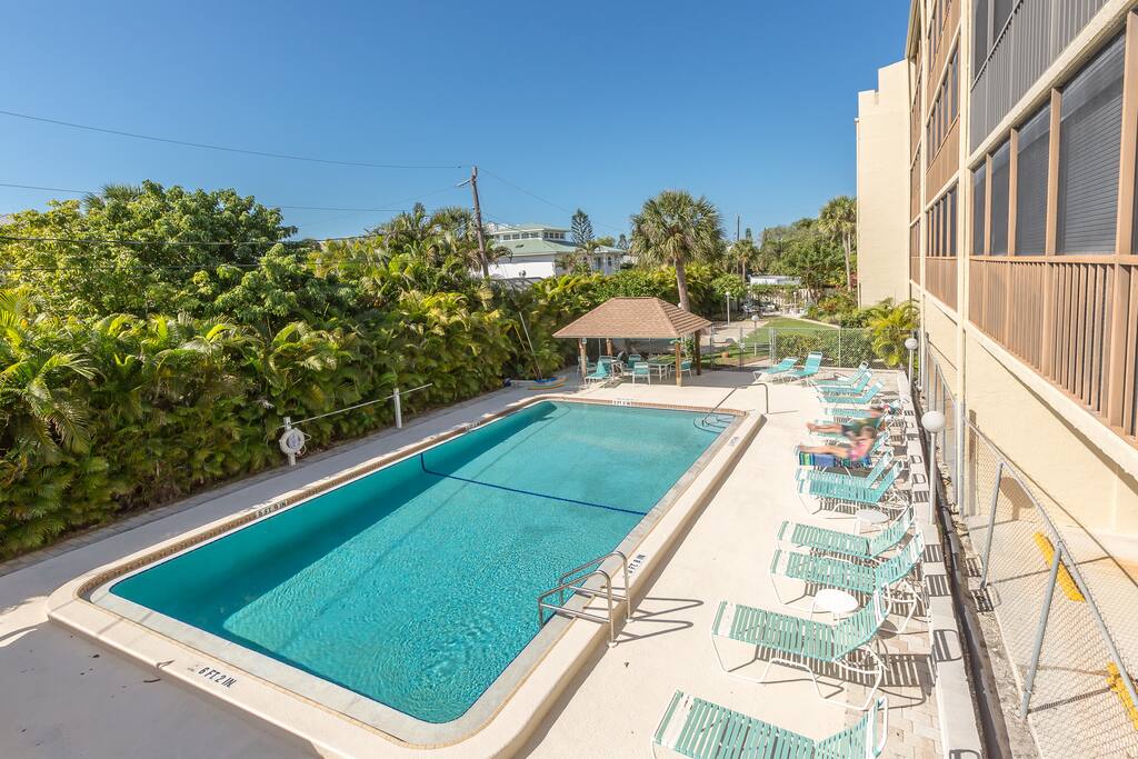 Lounge poolside for a different water view