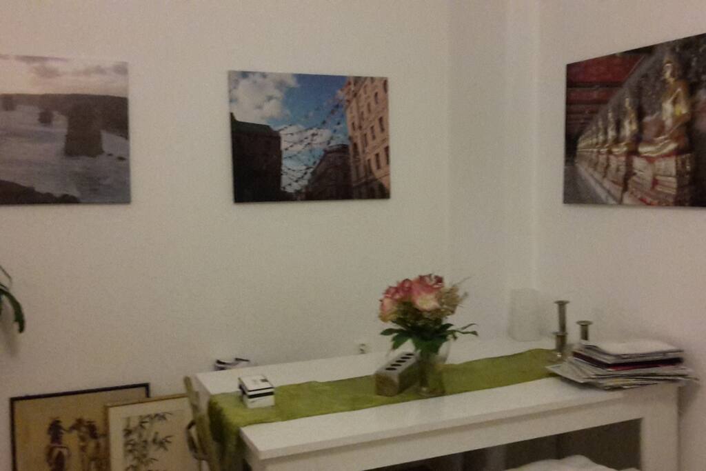 Living room with table