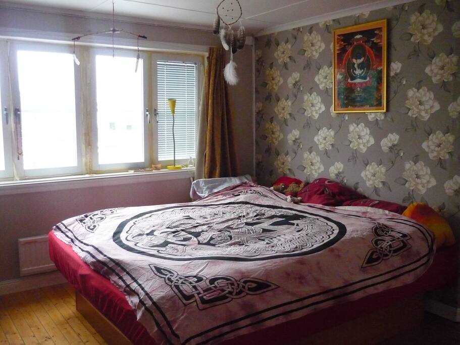 a water double bed