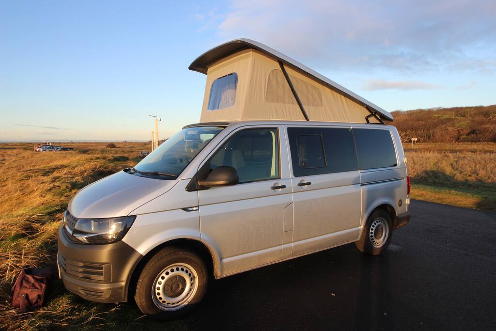 VW Campervan with pop top roof