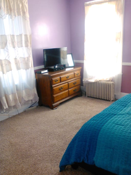 Storage space and large TV