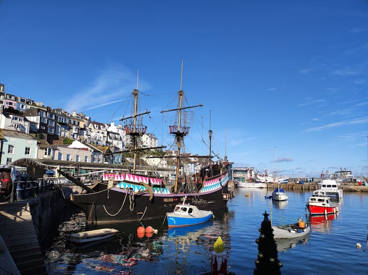 Cottage & hot tub in the fishing town of Brixham Houses for Rent in