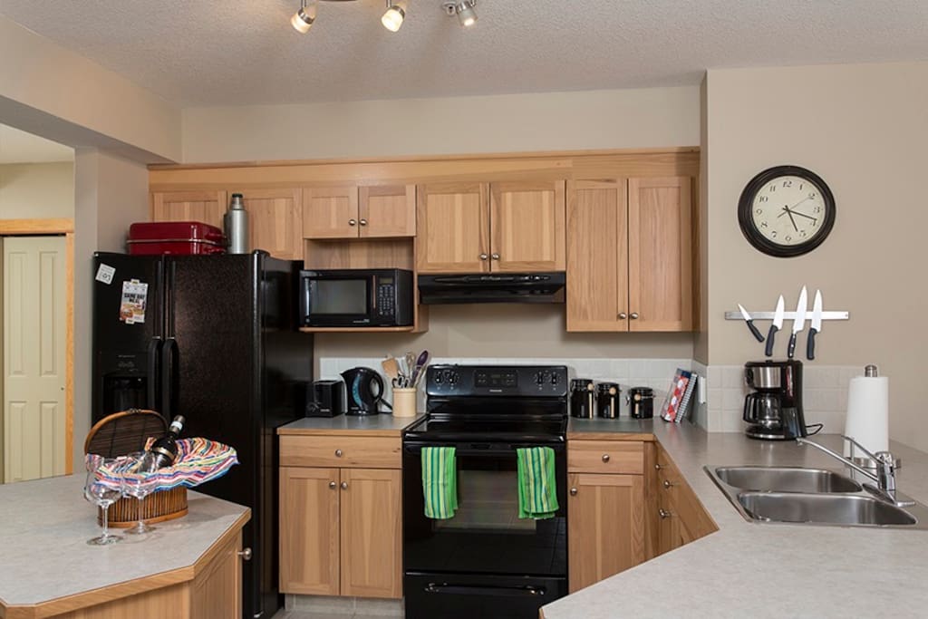 Well equipped, spacious kitchen has everything you need.