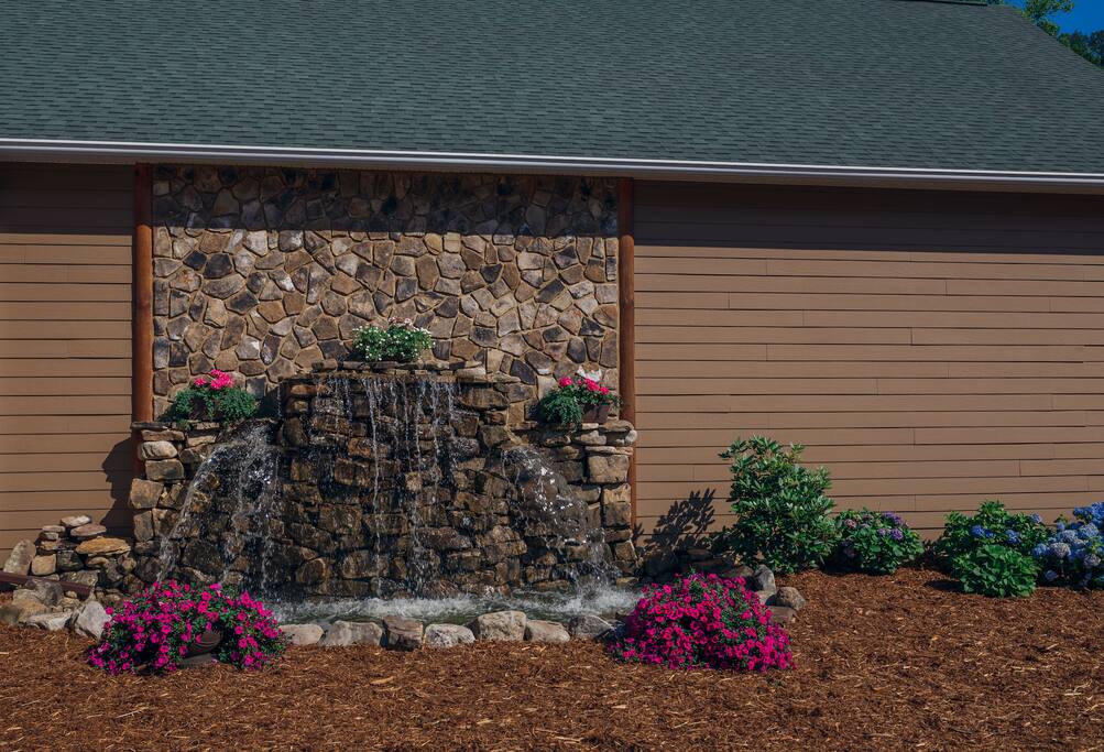 Water feature on the property