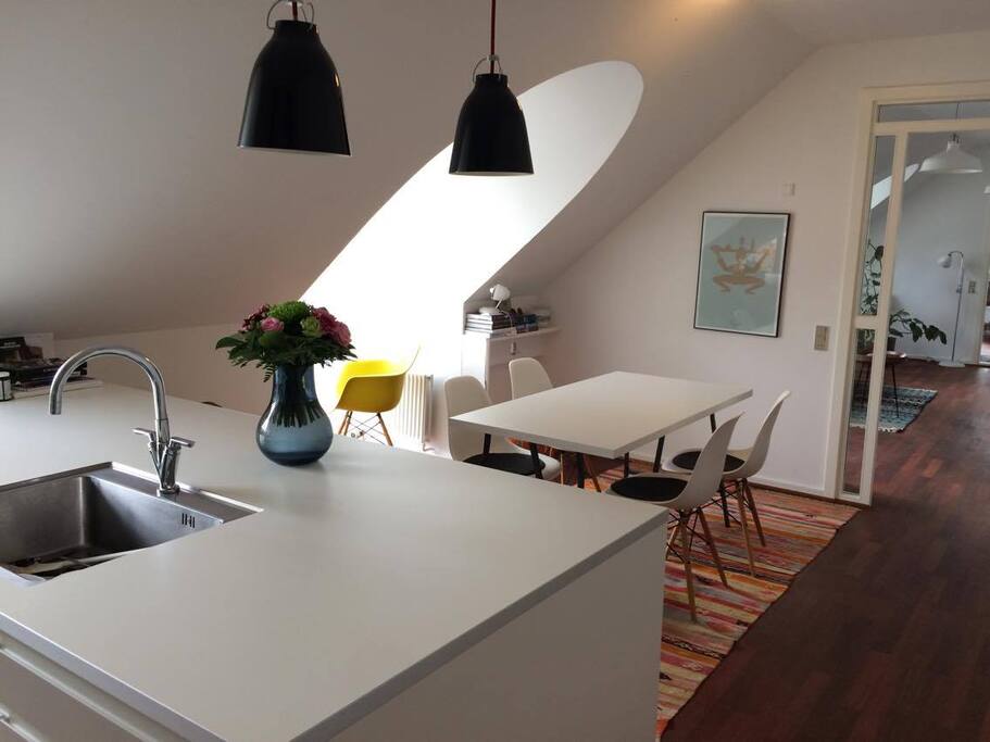 Kitchen with dining area