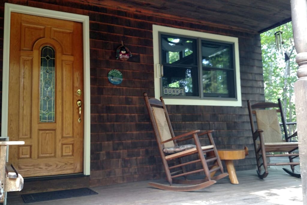 Front porch, comfortable sitting area.