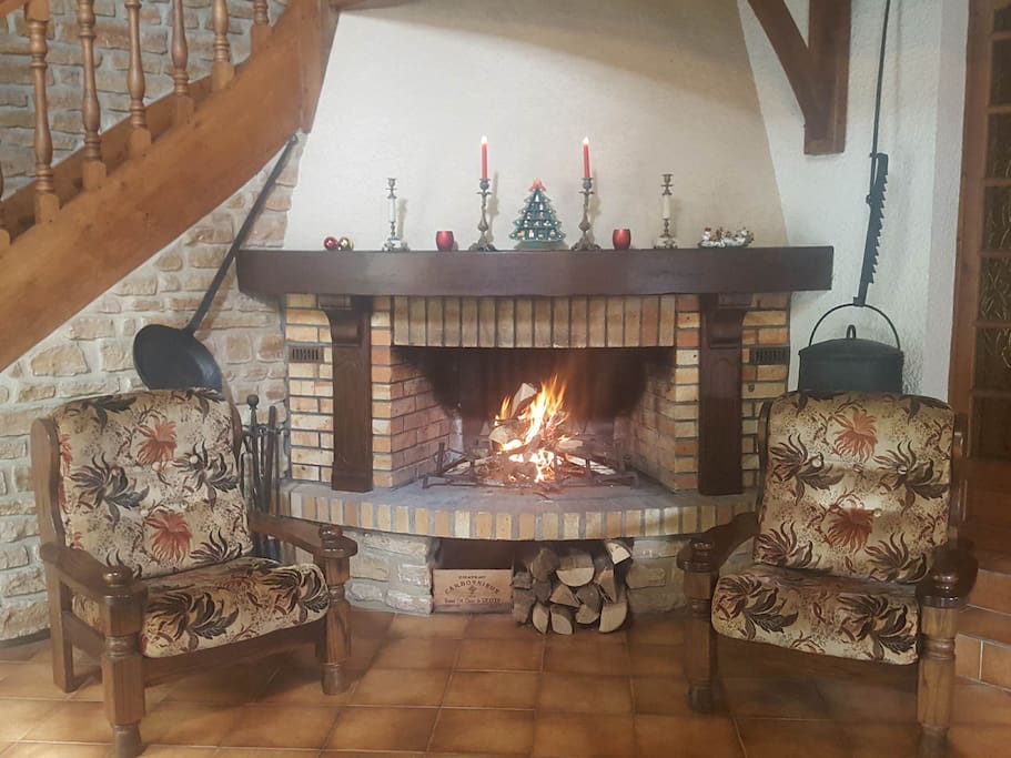 Cosy fireplace