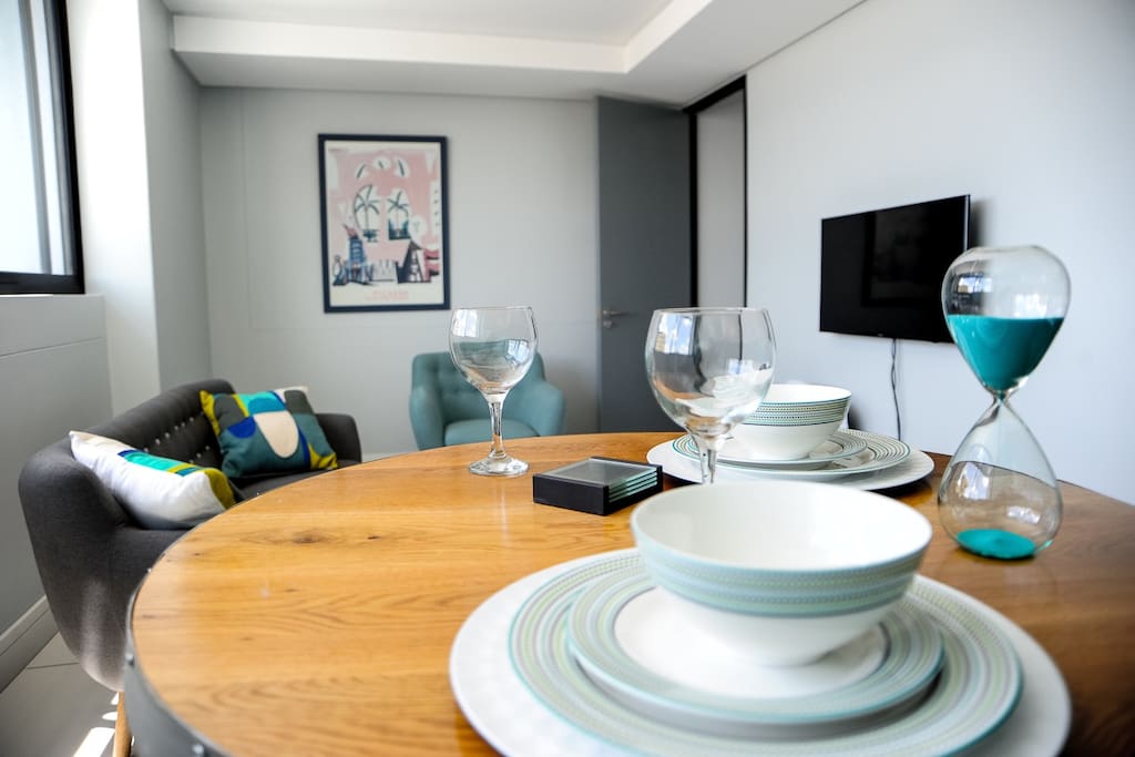 Dining and living area