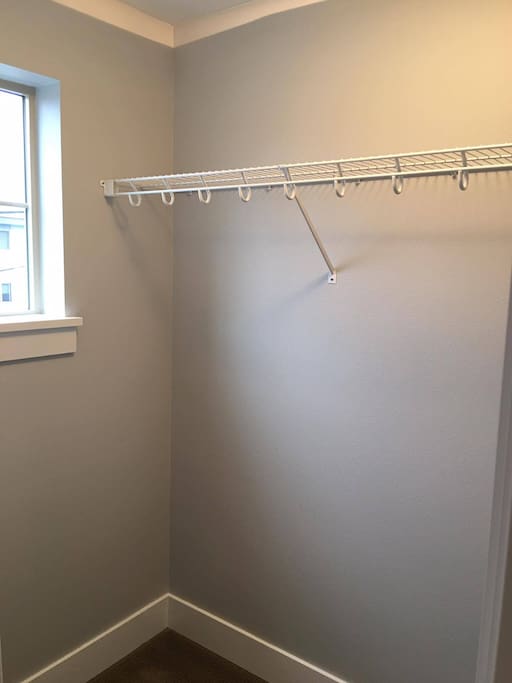 Large walk-in closet.