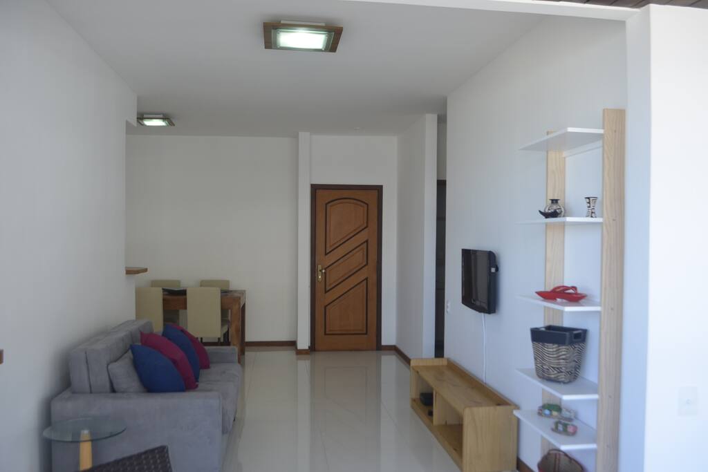 Sala com sofá-cama