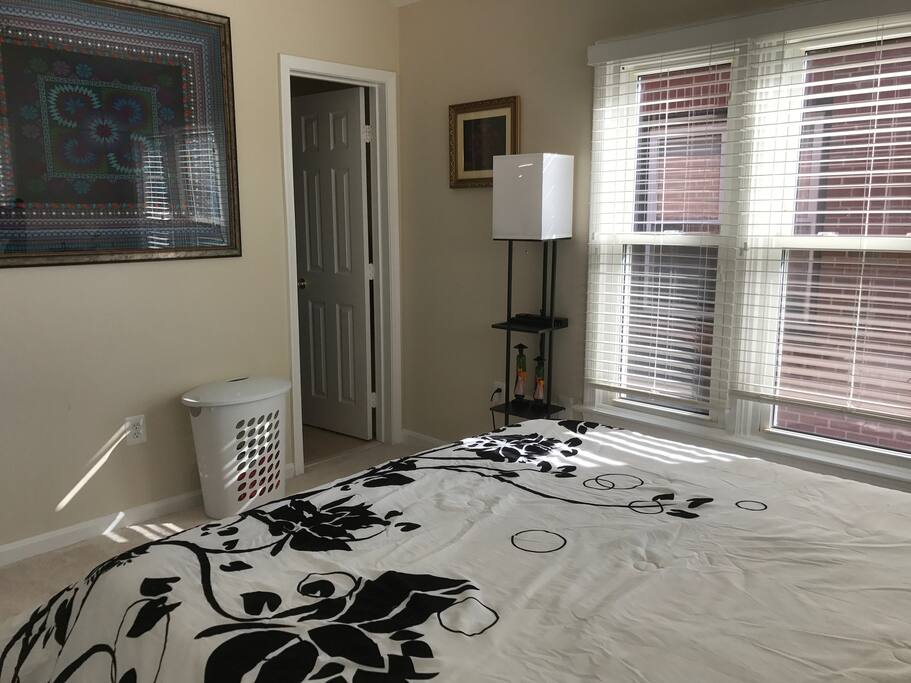 Private bedroom with attached full bathroom