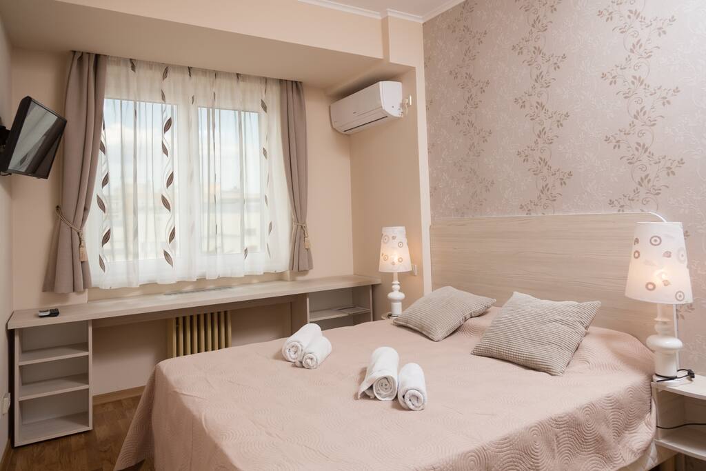 Cosy bedroom with AC and TV