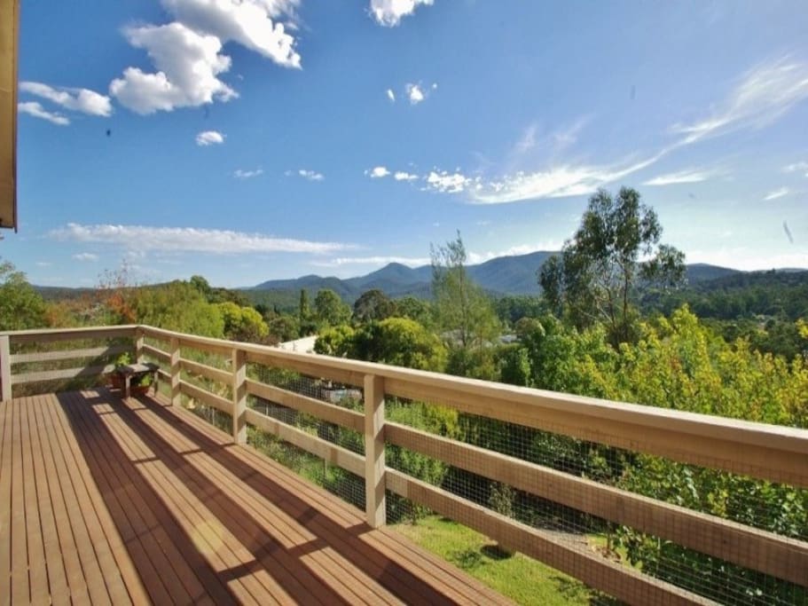 View from back deck facing north
