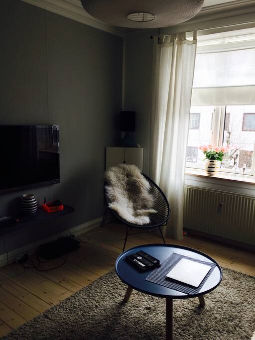 The livingwoom with TV