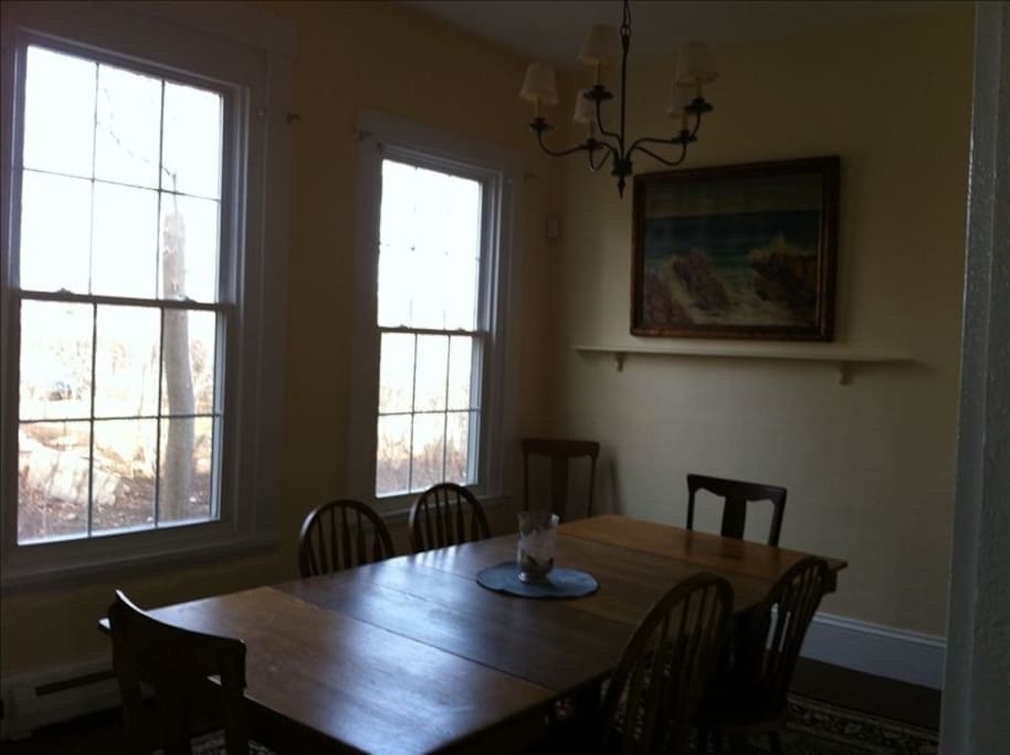 Separate dining room.