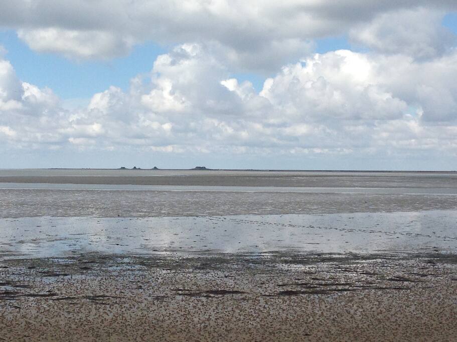 Wattseite vor der Halbinsel Nordstrand
