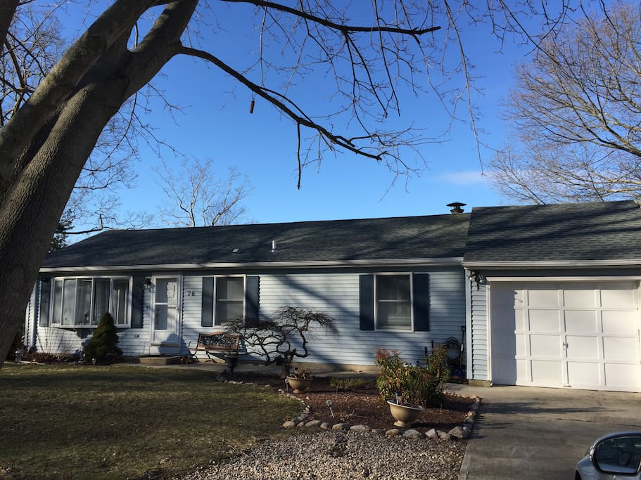 Front view of house in the Winter