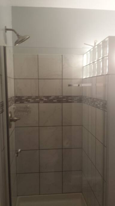 Brand new main floor full restroom