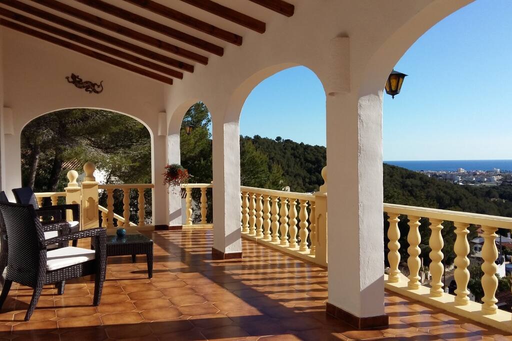 grande terrasse, vue mer