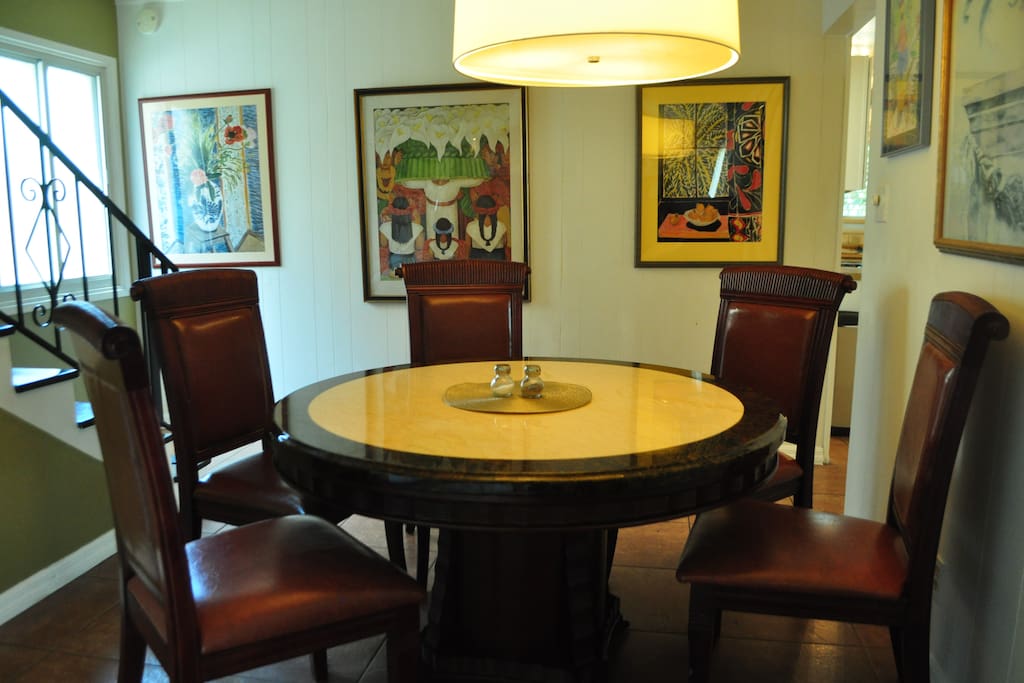 Dining room adjoining to office/auxiliary room.