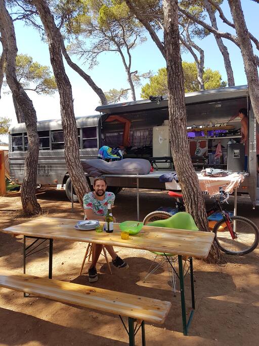 installed at our fantastic space at camping la playa