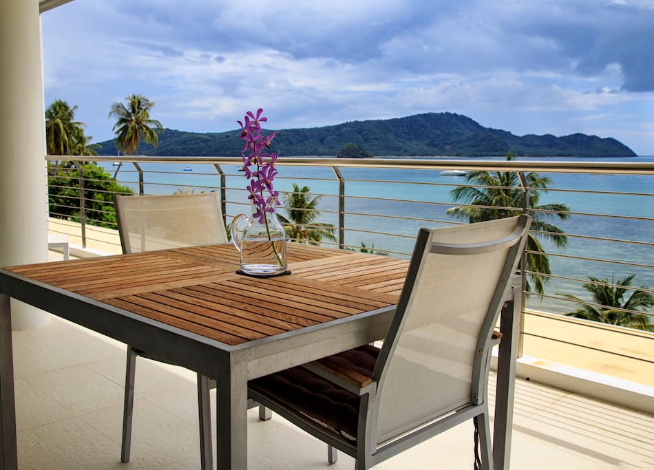 Enjoy the balcony view
