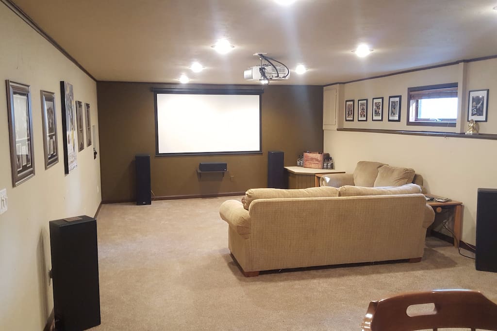 Entertainment Area with HD projector TV
