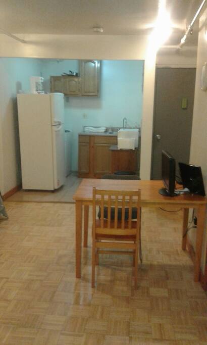 kitchen and table