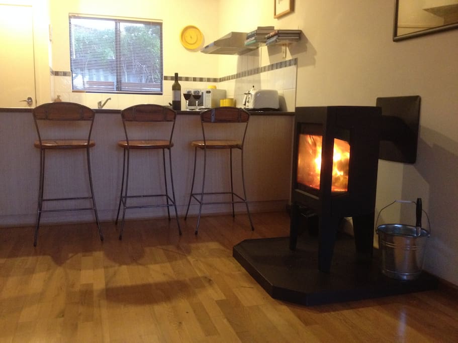Firewood provided for a cosy winter break