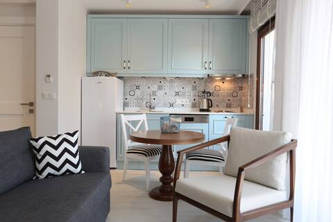 PINEHILL406 ZEMIN FLOOR 1+1 APARTMENT WITH BAHCE VIEW