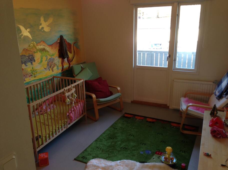 bedroom - N.B. presently with normal bed, not cot