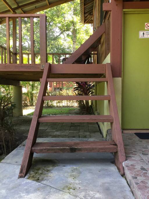 The first staircase to the first floor
