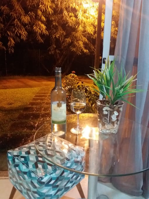Clima perfeito para um vinho!