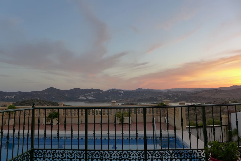 Sunset from the terrace