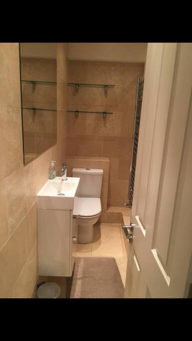 Private bathroom with shower